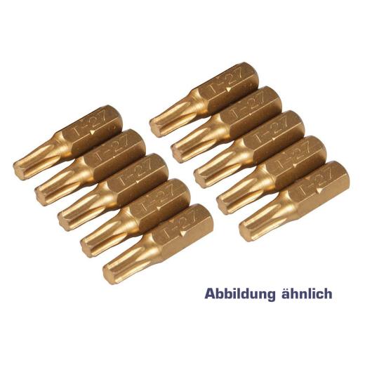 Torx-Schraubendrehereubsätze Gold-Bits TITAN | TX 30 | Länge 25 mm | 10 Stück