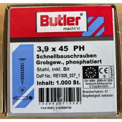 Schnellbauschrauben 3,9 x 45 PH - 1000 Stück